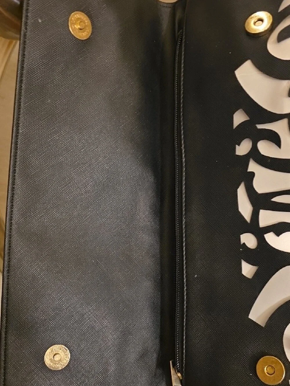 Stylish Black and White Laser-Cut Decorative Sleeve
